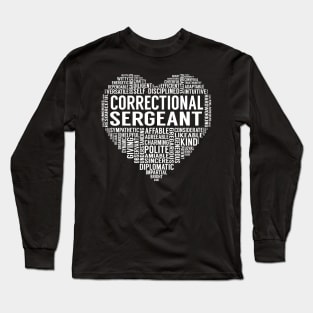 Correctional Sergeant Heart Long Sleeve T-Shirt